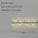 Nordic Snowflake Chandelier by Axyaa: Luxury LED Living Room Light with Atmosphere & Style