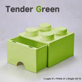 Axyaa Color Block Drawer Organizer Stackable Plastic Cabinet - Home Storage Solution
