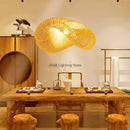 Axyaa Bamboo Wicker Suspension Lamp for Indoor Lighting