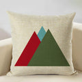 Axyaa Geometry Cushion Cover - 45x45cm Linen Pillow Case for Home Decor