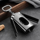 Axya Gun Black Wine Opener, Zinc Alloy Corkscrew Kitchen Gadget