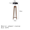 Axyaa Wood Floor Lamp with E27 Bulb for Home Decor and Ambient Lighting