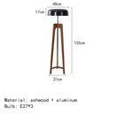 Axyaa Wood Floor Lamp with E27 Bulb for Home Decor and Ambient Lighting