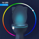 Axyaa Motion Sensor LED Toilet Night Light 8 Colors Changing Bowl Illumination
