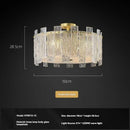 Axyaa Gold Metal LED Chandeliers: Luxury Modern Home Decor Pendant Lights