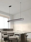 Axyaa Modern LED Linear Chandelier for Kitchen Island, Dining Room, and Living Room