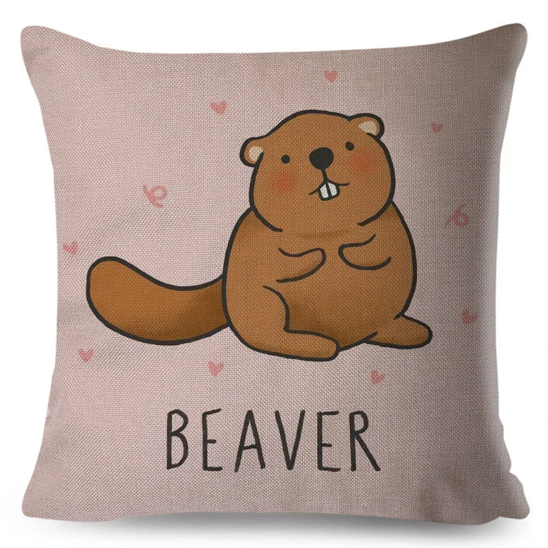 Axyaa Cartoon Cat Cushion Cover 45x45cm