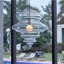 Axyaa Glass Chandelier: Modern Simple Bar Dining Room Art Lighting