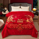 Axyaa Thicken Plush Weighted Blanket - Winter Heavy Throw for Warm Beddings