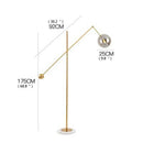 Axyaa Nordic Marble Floor Lamp - Modern LED Decor for Home and Living Room.
