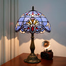 Axyaa 12“ Stained Glass Table Lamp - Bedroom, Living Room, Office Decor