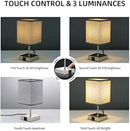 Axyaa Grey Touch Desk Lamp, Dimmable Bedside Light, Rechargeable LED for Bedroom Office