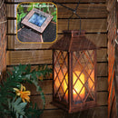 Axyaa Solar Lantern: Decorative Outdoor Candle Lamp with Auto On/Off - Waterproof Garden/Patio Decor