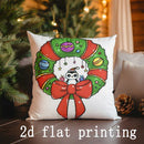 Axyaa Christmas Wreath & Tree Pillow Cover Set for Sofa Bedroom Car Decor