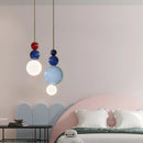 Axyaa Blue Resin Pendant Lamp - Modern Minimalist Home Decor Lighting