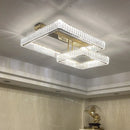 Axyaa Crystal Ceiling Lights: Modern Dimmable Luxury for Living Room & Bedroom