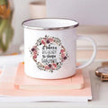 Axyaa Teacher Gift Enamel Mug - Creative Coffee Cup for School and Home