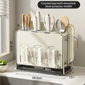 Axyaa Wall-mount Knife and Cutting Board Storage Rack