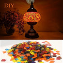 Axyaa Turkish Mosaic Table Lamp Material Package Handmade Glass Night Light Design Gift