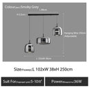 Axyaa Nordic Glass Restaurant Pendant Lamp Simple Bar Hanging Light