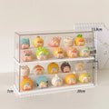 Axyaa Acrylic Dolls Display Box for Small Action Figures and LEGO Storage