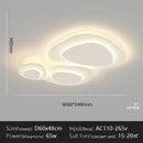 Axyaa Simple White Ceiling Lamp for Warm Indoor Decor in Living Room, Bedroom, or Dining Room