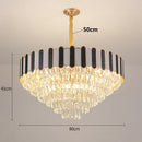 Axyaa Crystal Chandelier Pendant Light for Living Room Bedroom Ceiling Lighting