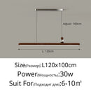 Axyaa Wood Chandelier: Minimalist High-End Pendant Lamp for Living Room