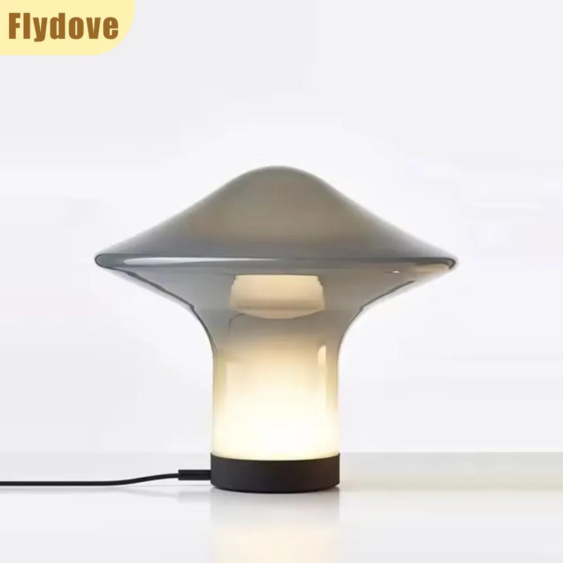 Axyaa Nordic Modern Mushroom Desk Lamp for Bedroom and Hotel LED Lighting Fixtures