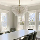 Axyaa Glass Bubble Chandelier for Living Dining Room Suspended Luxury Lighting