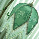 Axyaa Green Tassel Fabric Floor Lamp LED E27 for Home Decoration