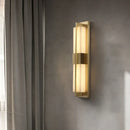 Axyaa Pure Copper Marble Wall Lamp for Bedroom, Staircase, and Outdoor Spaces