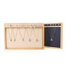 Axyaa Solid Wood Jewelry Tray | Velvet Storage Box for Rings & Necklaces
