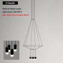Axyaa Luxe LED Chandeliers: Modern Villa Hanging Wire Lamps for Living Room Lighting