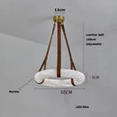 Axyaa Circular Marble Lamp: Modern Designer Art Light for Living & Dining Room