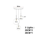 Axyaa Nordic Lava LED Pendant Lights Indoor Lighting Chandelier Kitchen Loft Decor