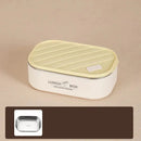 Axyaa 600ml Insulated Lunch Box Rectangular Food Storage Container Large Capacity