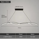 Axyaa Wave LED Pendant Lights for Dining Room Bar Chandeliers - Modern Minimalist Hanging Lamps