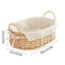 Axyaa Imitation Rattan Storage Baskets - Multi-Purpose Home & Travel Organizers