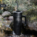 Axyaa Light Luxury Handle Cup: Insulated Straw Cup for Office, Travel, and Car