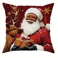 Axyaa Christmas Pillowcase: Santa Claus Snowman Design for Home Sofa Decoration