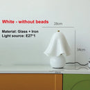 Axyaa Glass Skirt LED Desk Lamp - Retro Colored, Creative Bedroom Bedside Light