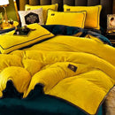 Axyaa Deluxe Milk Fleece Queen Size Bedding Set for Cozy Winter Nights