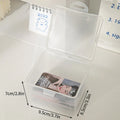 Transparent Kpop Card Holder for Small Playing Cards, Axyaa Collection Box Organizer