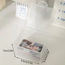 Transparent Kpop Card Holder for Small Playing Cards, Axyaa Collection Box Organizer