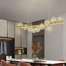 Axyaa Glass Balls LED Ceiling Chandelier for Dining Room Kitchen Office Bar Counter