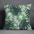 Axyaa Dark Green Floral Animal Pattern Pillowcase - 45cm