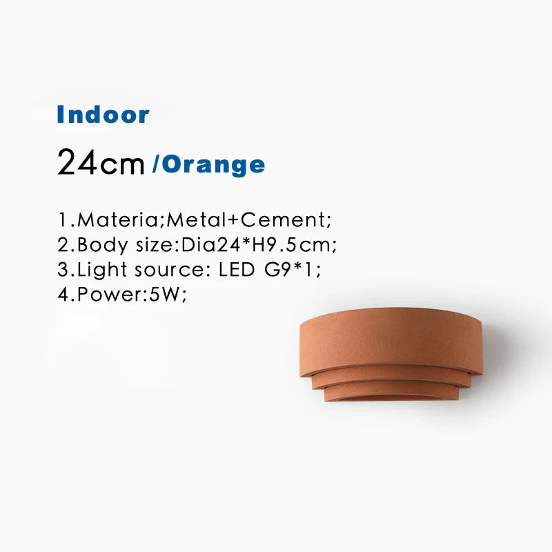 Axyaa Waterproof LED Wall Lamp Modern 110V 220V Garden Street Light Moon Background