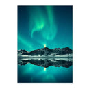 Scandinavia Mountain Lake Boat Wall Art Axyaa Print - Modern Home Decor