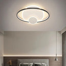 Axyaa Gold/Black LED Ceiling Lamp: Stylish Indoor Lighting Chandelier for Home Decor